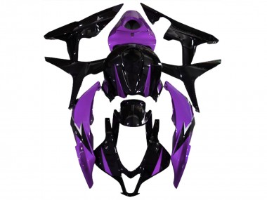2007-2008 Gloss Black & Purple Honda CBR600RR Motorcycle Fairings