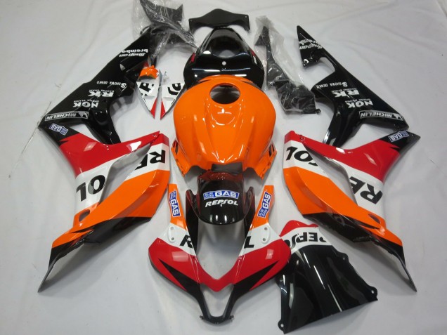 2007-2008 Light Orange Repsol Honda CBR600RR Motorcycle Fairings