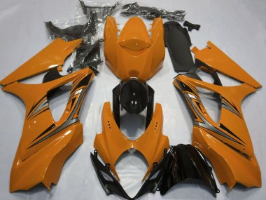 2007-2008 Orange OEM Style Suzuki GSXR 1000 Motorcycle Fairings