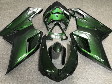 2007-2014 Deep Green Ducati Ducati 848 1098 1198 Motorcycle Fairings