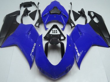 2007-2014 Gloss Blue & Black Ducati Ducati 848 1098 1198 Motorcycle Fairings