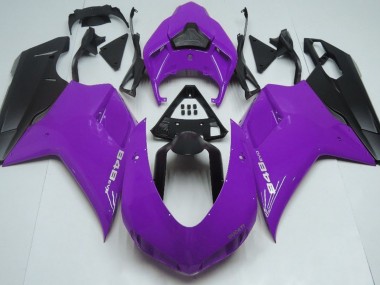 2007-2014 Gloss Purple & Black Ducati Ducati 848 1098 1198 Motorcycle Fairings