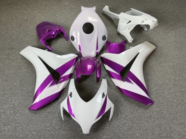 2008-2011 Gloss White & Purple Trim Honda CBR1000RR Motorcycle Fairings