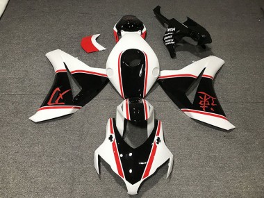2008-2011 Gloss White Red and Black Honda CBR1000RR Motorcycle Fairings