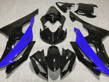 2008-2016 Gloss Black & Blue Yamaha R6 Motorcycle Fairings