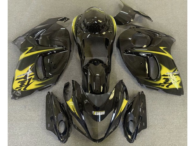 2008-2020 Gloss Black & Yellow Suzuki GSXR 1300 Hayabusa Motorcycle Fairings
