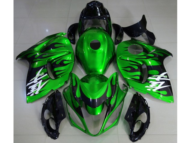 2008-2020 Gloss Green & Black Suzuki GSXR 1300 Hayabusa Motorcycle Fairings