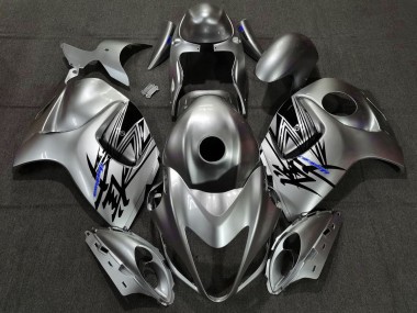 2008-2020 Liquid Silver & Blue Suzuki GSXR 1300 Hayabusa Motorcycle Fairings