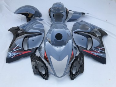 2008-2020 Nardo Grey and Black Limited Suzuki GSXR 1300 Hayabusa Motorcycle Fairings