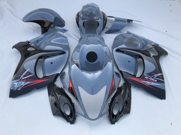 2008-2020 Nardo Grey and Black Limited Suzuki GSXR 1300 Hayabusa Motorcycle Fairings