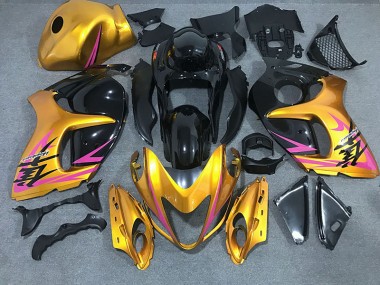 2008-2020 Shiny Gold with Black Suzuki GSXR 1300 Hayabusa Motorcycle Fairings