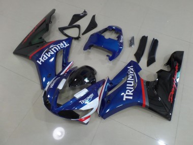 2009-2012 Blue and White Triumph Daytona 675 Motorcycle Fairings