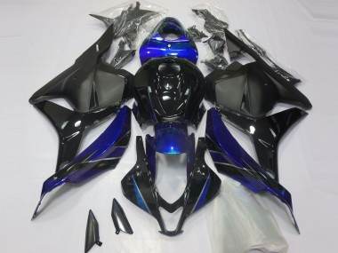 2009-2012 Gloss Blue and Black Honda CBR600RR Motorcycle Fairings