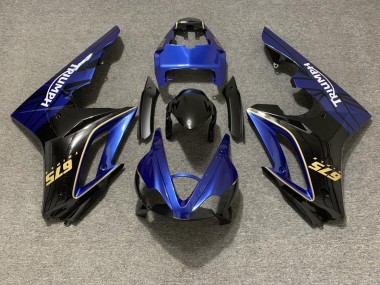 2009-2012 Gloss Blue and Black Triumph Daytona 675 Motorcycle Fairings
