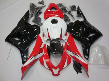 2009-2012 Gloss Red White and Black Honda CBR600RR Motorcycle Fairings