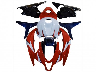 2009-2012 Gloss Red and Blue Honda CBR600RR Motorcycle Fairings