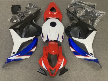 2009-2012 Gloss Red blue and White Honda CBR600RR Motorcycle Fairings