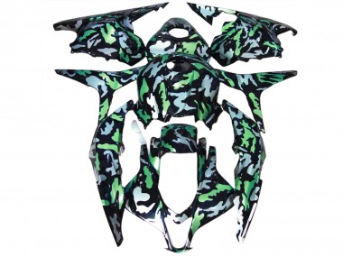2009-2012 Green Snow Camo Honda CBR600RR Motorcycle Fairings