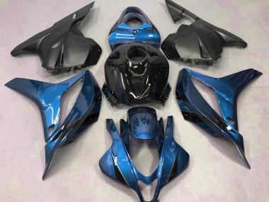 2009-2012 Light Blue with Black Honda CBR600RR Motorcycle Fairings