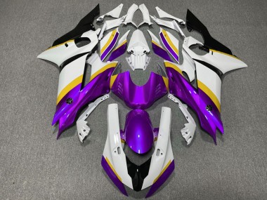 2009-2012 Matte Black and Gold Star Honda CBR600RR Motorcycle Fairings