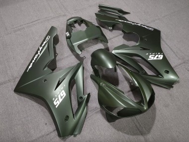 2009-2012 Matte Green White Triumph Daytona 675 Motorcycle Fairings