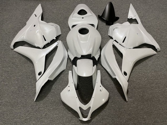 2009-2012 Pearl White Honda CBR600RR Motorcycle Fairings