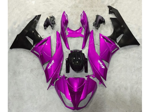 2009-2012 Vibrant Pink Gloss Kawasaki ZX6R Motorcycle Fairings