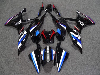 2009-2014 Alien Blue and White BMW S1000RR Motorcycle Fairings