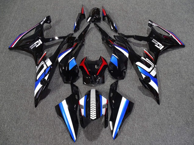 2009-2014 Alien Blue and White BMW S1000RR Motorcycle Fairings