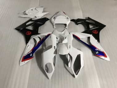2009-2014 Alien Blue and White BMW S1000RR Motorcycle Fairings