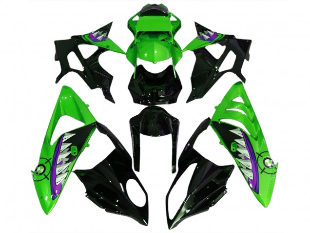 2009-2014 Alien Blue and White BMW S1000RR Motorcycle Fairings