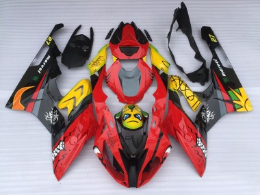2009-2014 Alien Blue and White BMW S1000RR Motorcycle Fairings