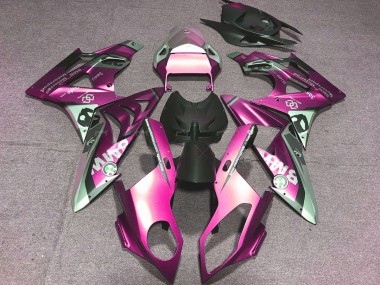 2009-2014 Alien Blue and White BMW S1000RR Motorcycle Fairings