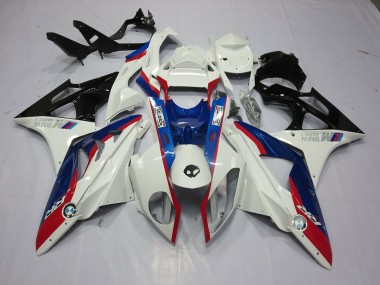 2009-2014 Alien Blue and White BMW S1000RR Motorcycle Fairings