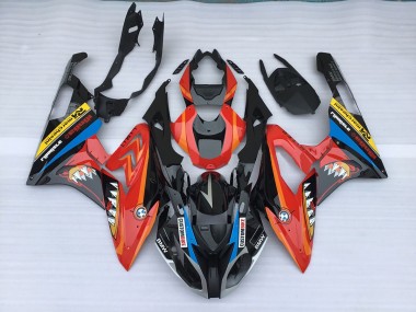 2009-2014 Alien Blue and White BMW S1000RR Motorcycle Fairings