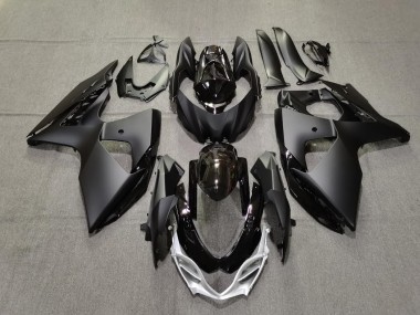 2009-2016 Plain Matte and Gloss Black Suzuki GSXR 1000 Motorcycle Fairings