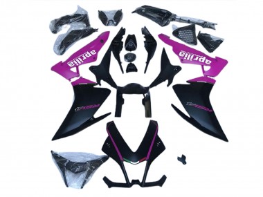 2010-2015 Matte Black & Pink Aprilia RSV4 1000 Motorcycle Fairings