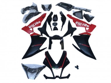 2010-2015 Matte Black & Red Aprilia RSV4 1000 Motorcycle Fairings