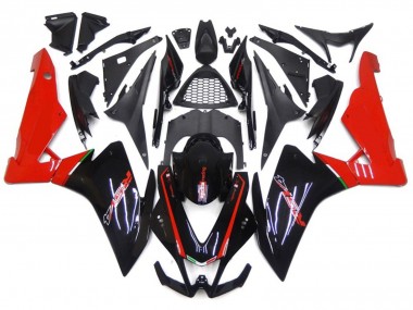 2010-2015 Red and Black Aprilia RSV4 1000 Motorcycle Fairings