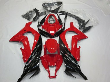 2011-2015 Red Black Gloss Kawasaki ZX10R Motorcycle Fairings