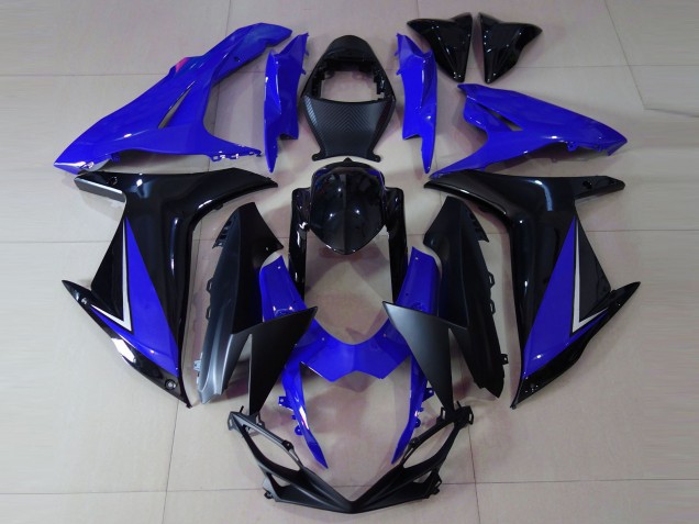 2011-2024 Gloss Blue and Black Suzuki GSXR 600-750 Motorcycle Fairings