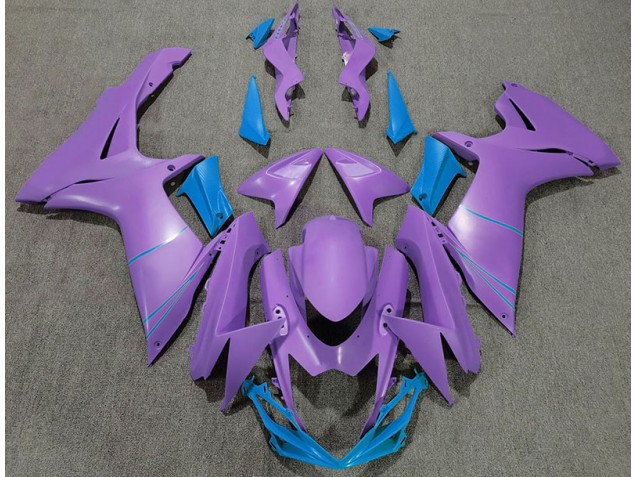 2011-2024 Matte Purple & Blue Suzuki GSXR 600-750 Motorcycle Fairings