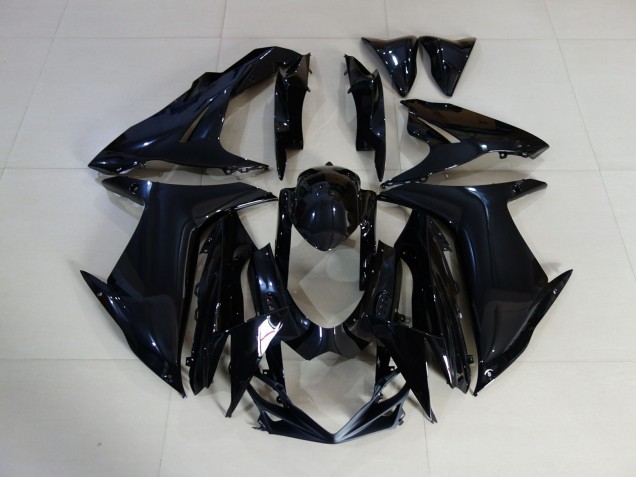 2011-2024 Plain Gloss Black Suzuki GSXR 600-750 Motorcycle Fairings