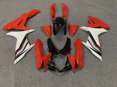 2011-2024 Red and Gloss White Style Suzuki GSXR 600-750 Motorcycle Fairings