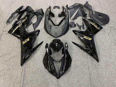 2013-2016 Gloss Black w Gold Triumph Daytona 675 Motorcycle Fairings