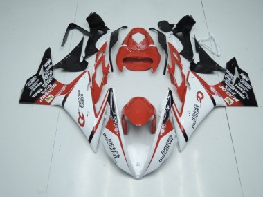 2013-2016 Red and White Triumph Daytona 675 Motorcycle Fairings