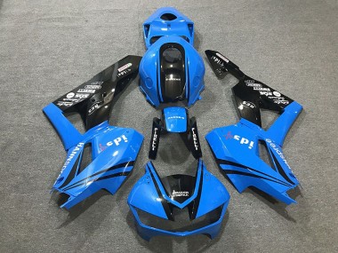 2013-2023 Gloss Blue & Logos Honda CBR600RR Motorcycle Fairings