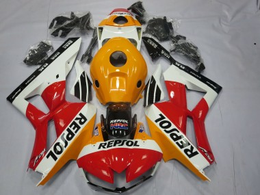 2013-2023 White Repsol Honda CBR600RR Motorcycle Fairings