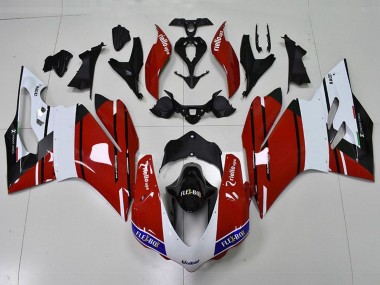 2015-2017 Red and White Ducati Ducati 959 1299 Motorcycle Fairings