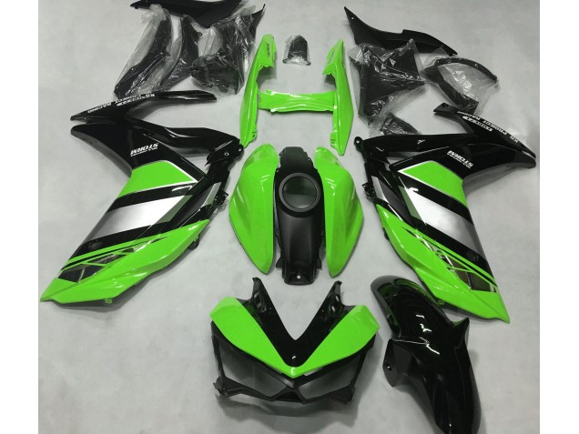 2015-2018 Bright Green Yamalube Yamaha R3 Motorcycle Fairings